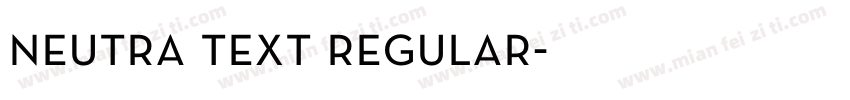 neutra text regular字体转换